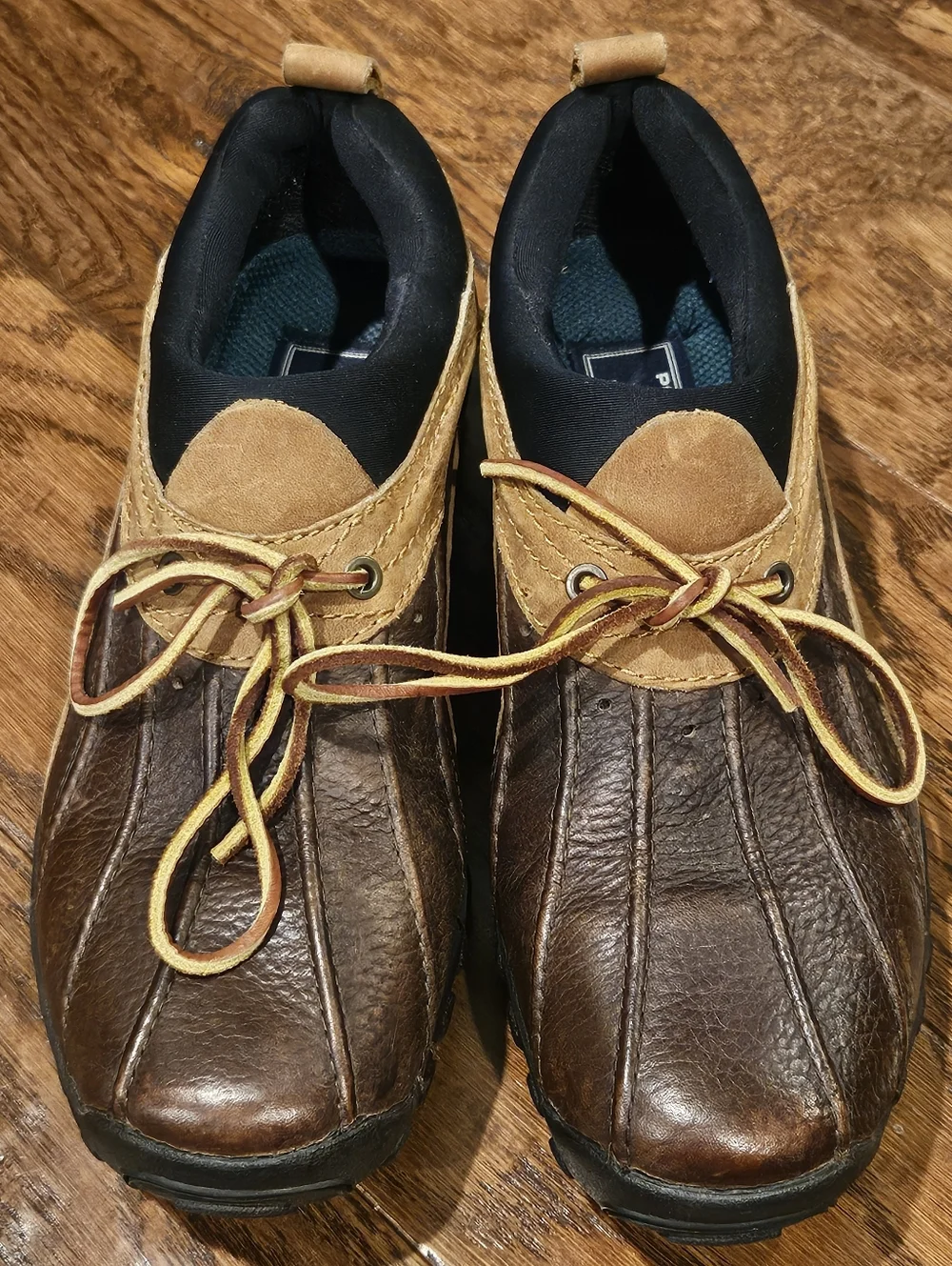 Ralph Lauren Polo Sport Rambler Men's Leather Brown/Tan Shoes - Size 9.5